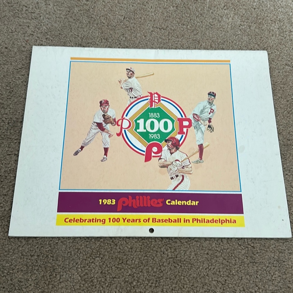 1983 Phillies calendar